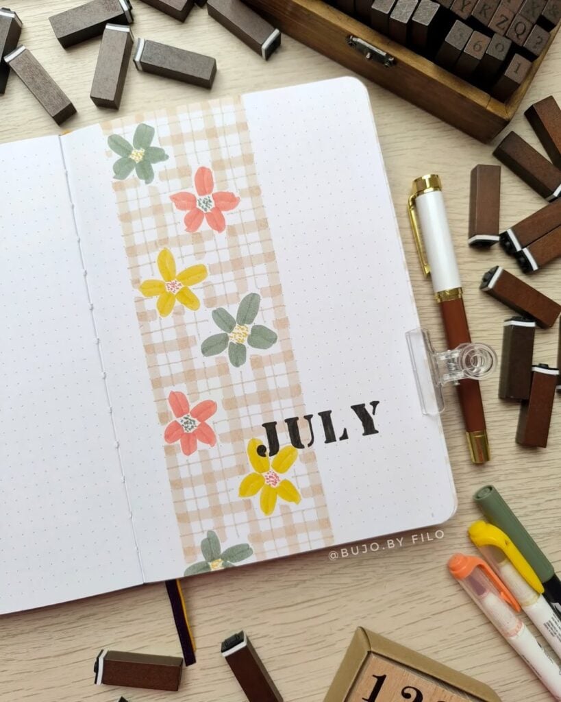 july bullet journal ideas