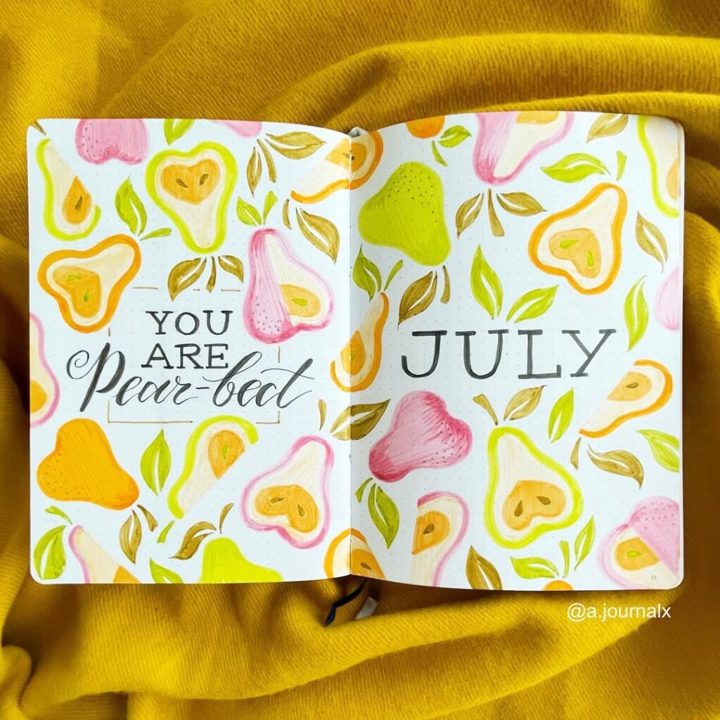 july bullet journal ideas
