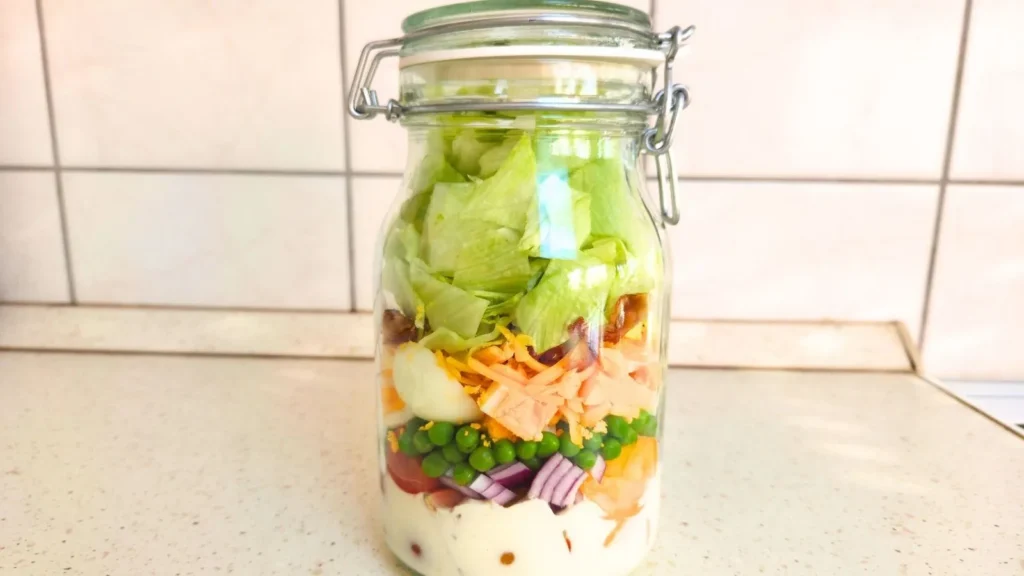 Mason jar 7 layer salad recipe
