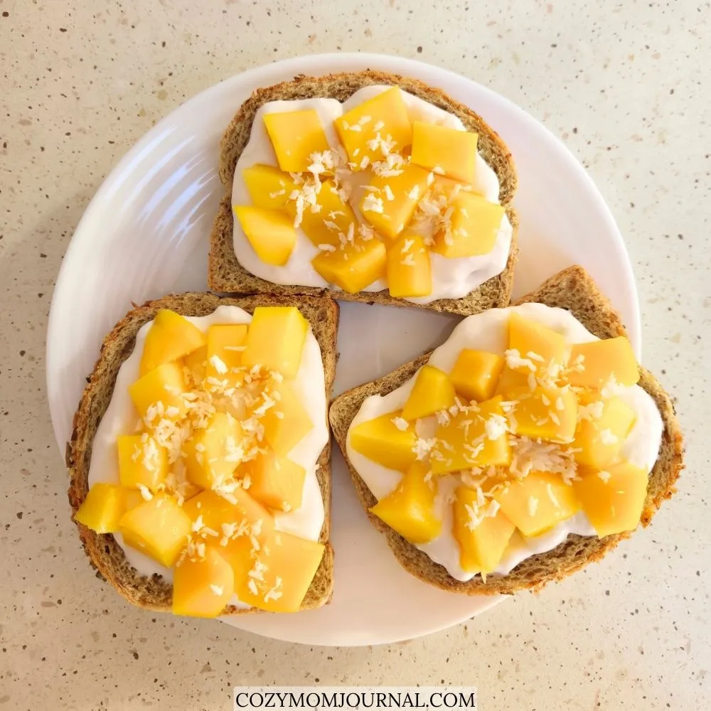 Coconut & Mango Toast recipe
