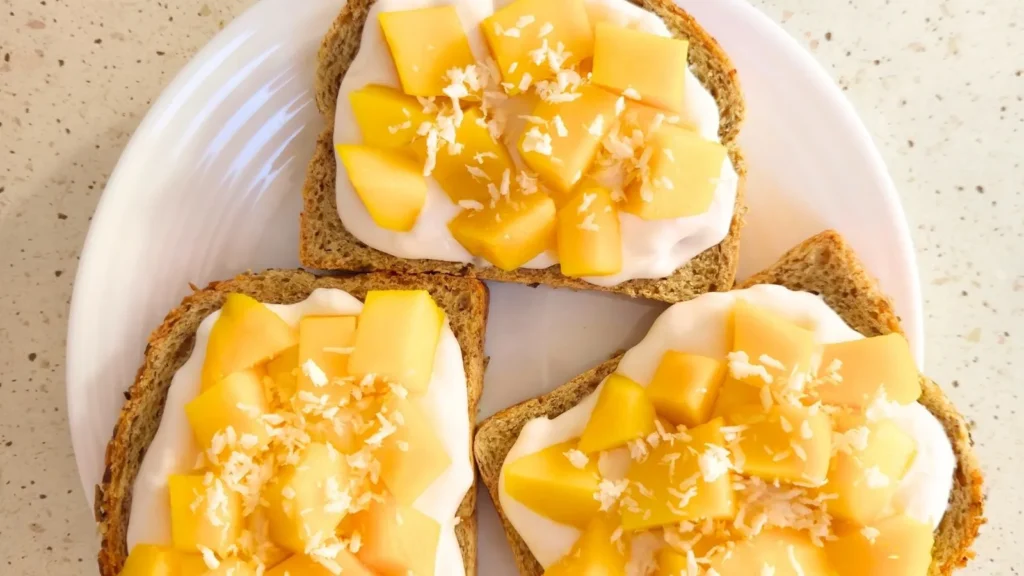 Coconut & Mango Toast recipe