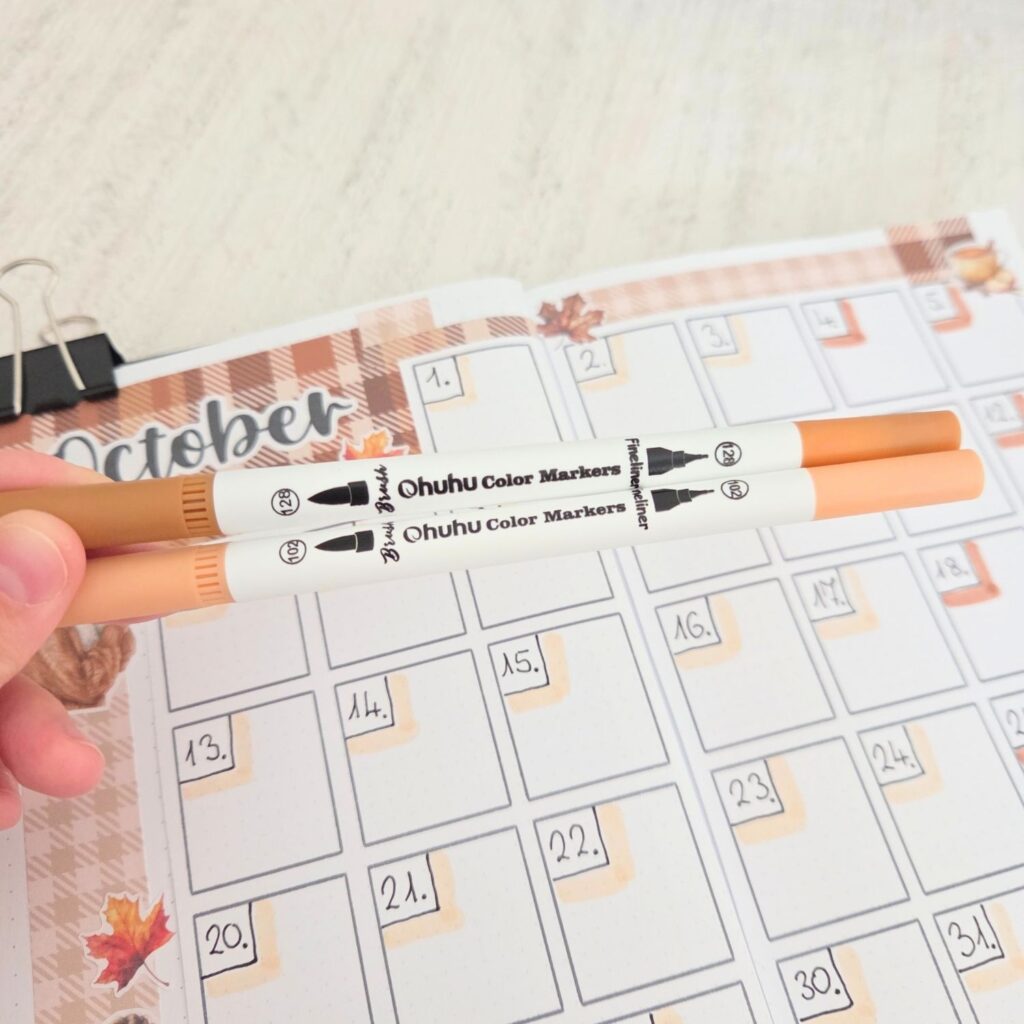 october bullet journal