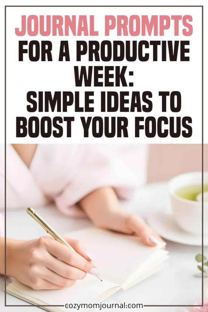 Journal Prompts for a Productive Week - Simple Ideas to Boost Your Focus