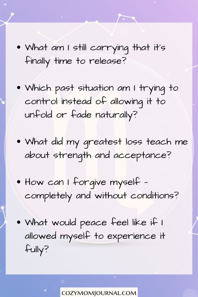 journaling prompts for Scorpio zodiac sign