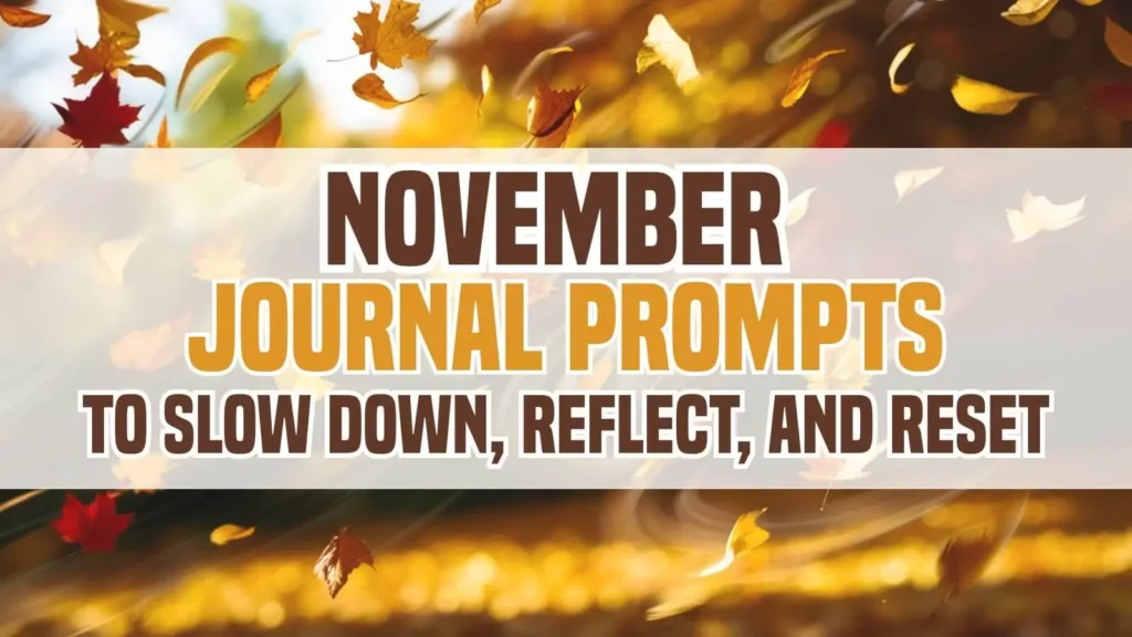 November journal prompts