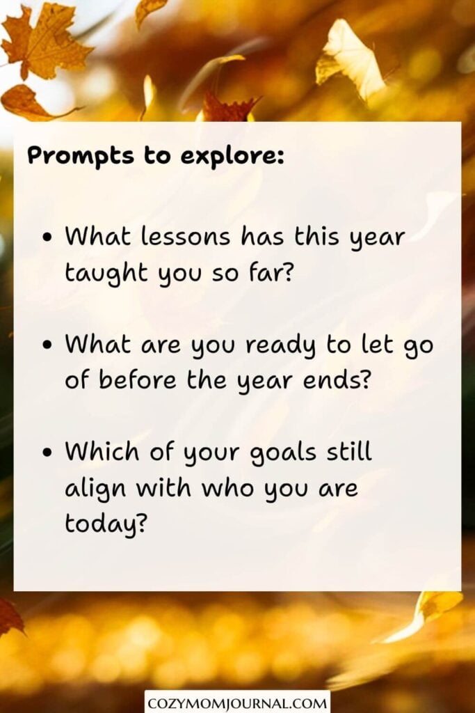 November journal prompts