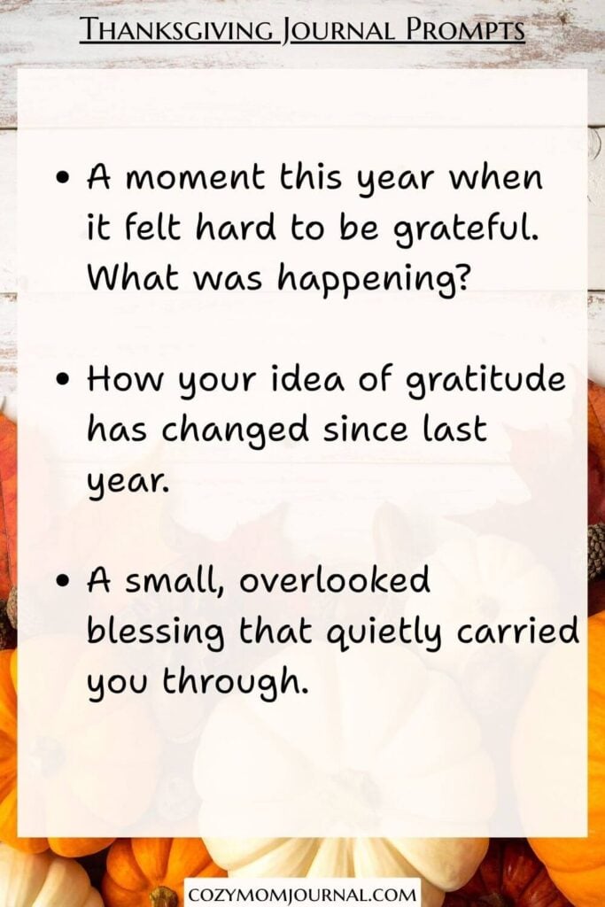 Thanksgiving Journal Prompts