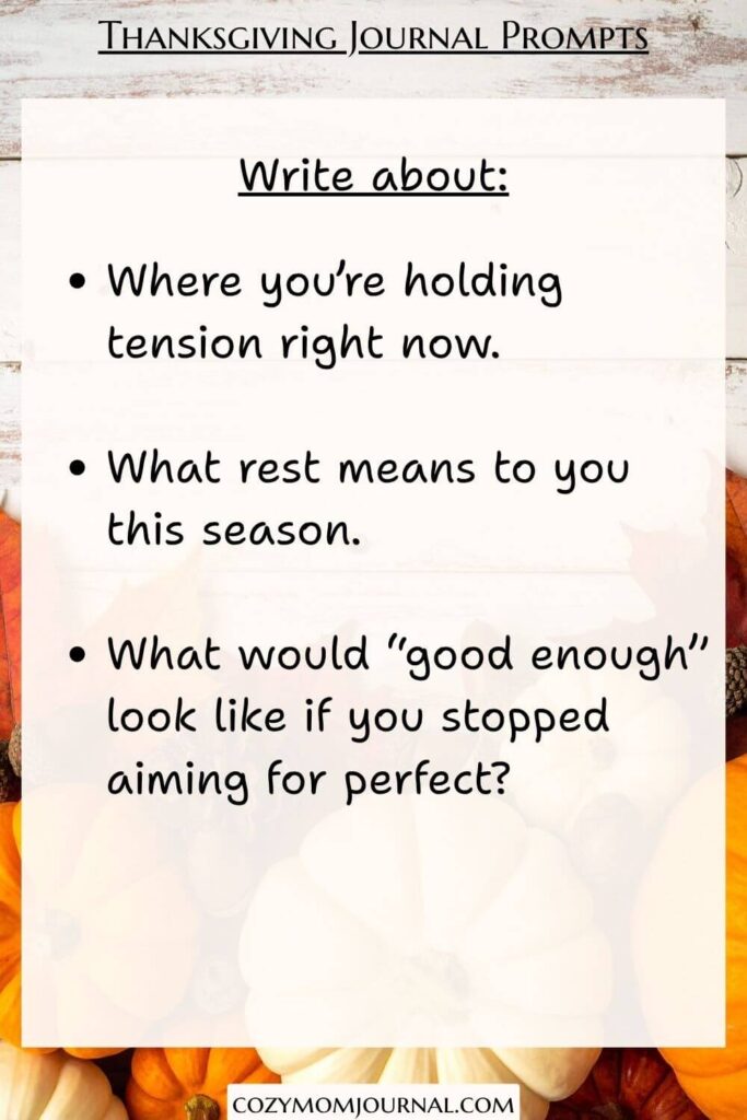 Thanksgiving Journal Prompts