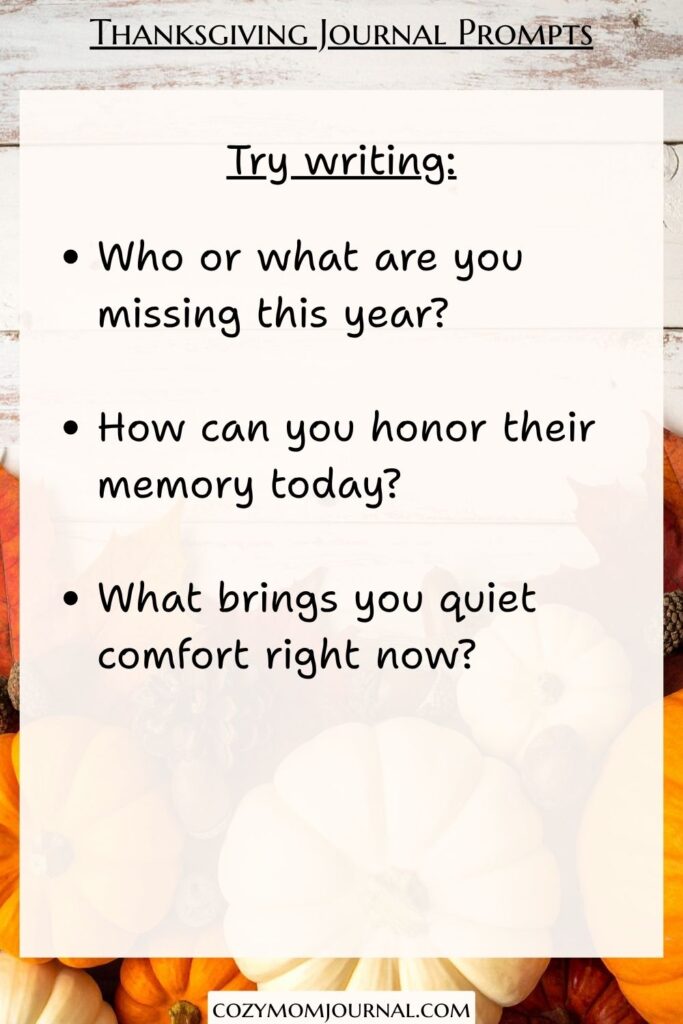 Thanksgiving Journal Prompts