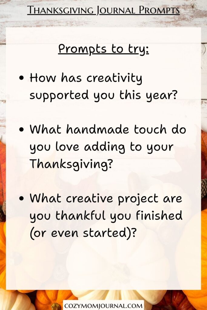 Thanksgiving Journal Prompts