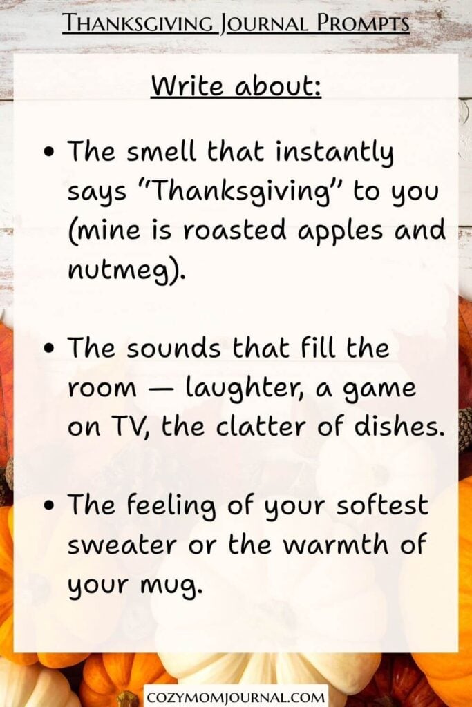 Thanksgiving Journal Prompts