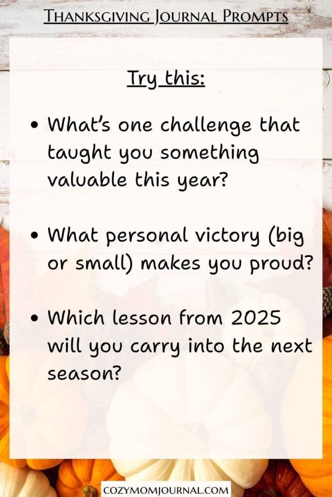 Thanksgiving Journal Prompts