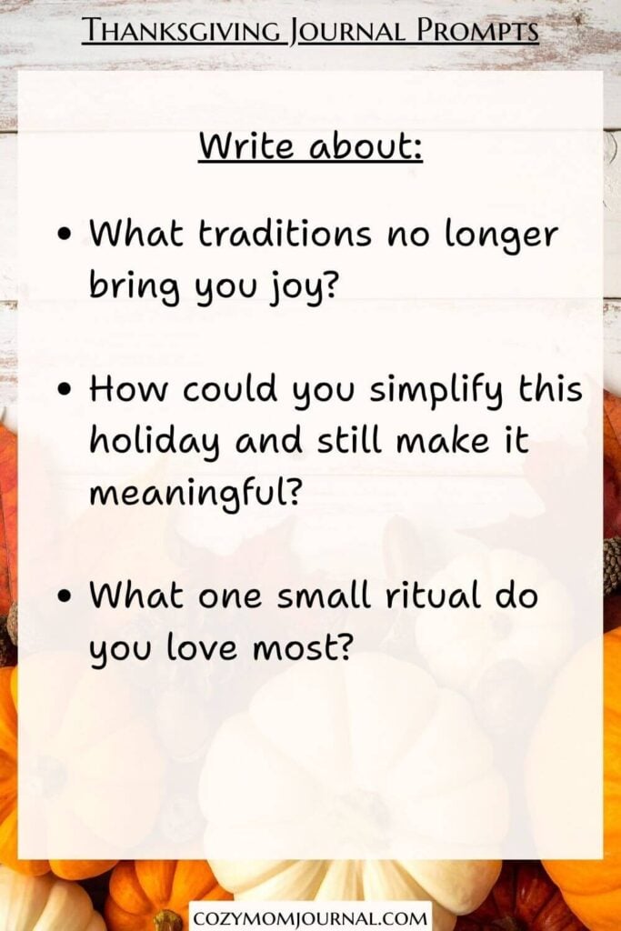 Thanksgiving Journal Prompts
