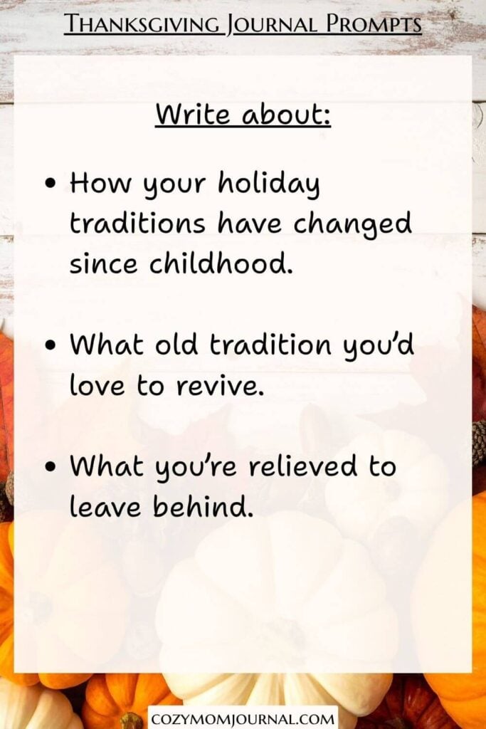 Thanksgiving Journal Prompts