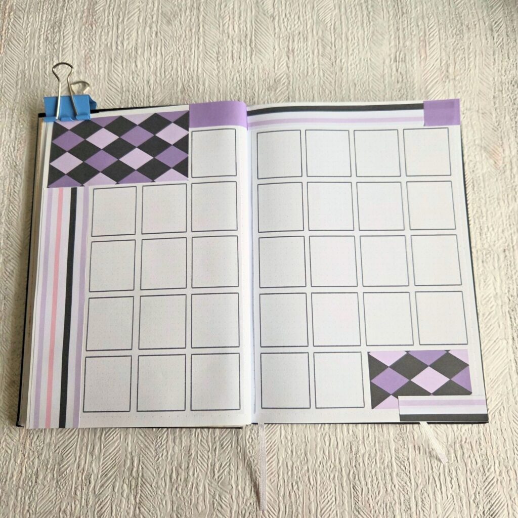 October bullet journal step by step tutorial - halloween theme