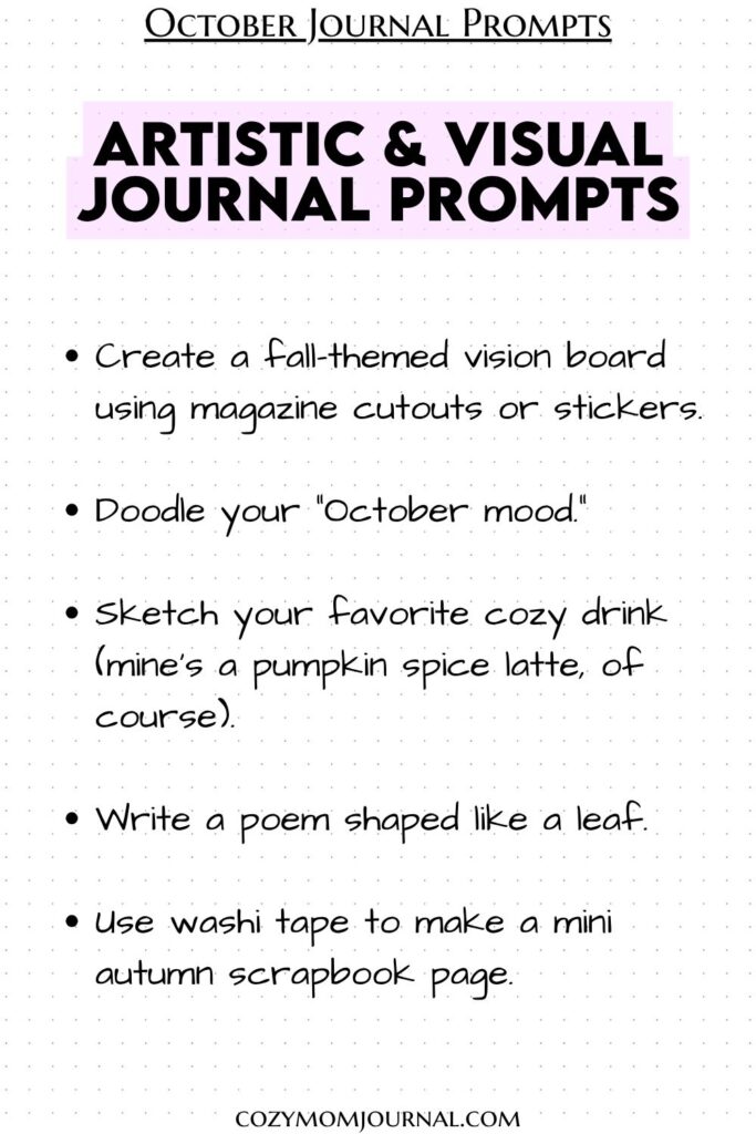 October journal prompts