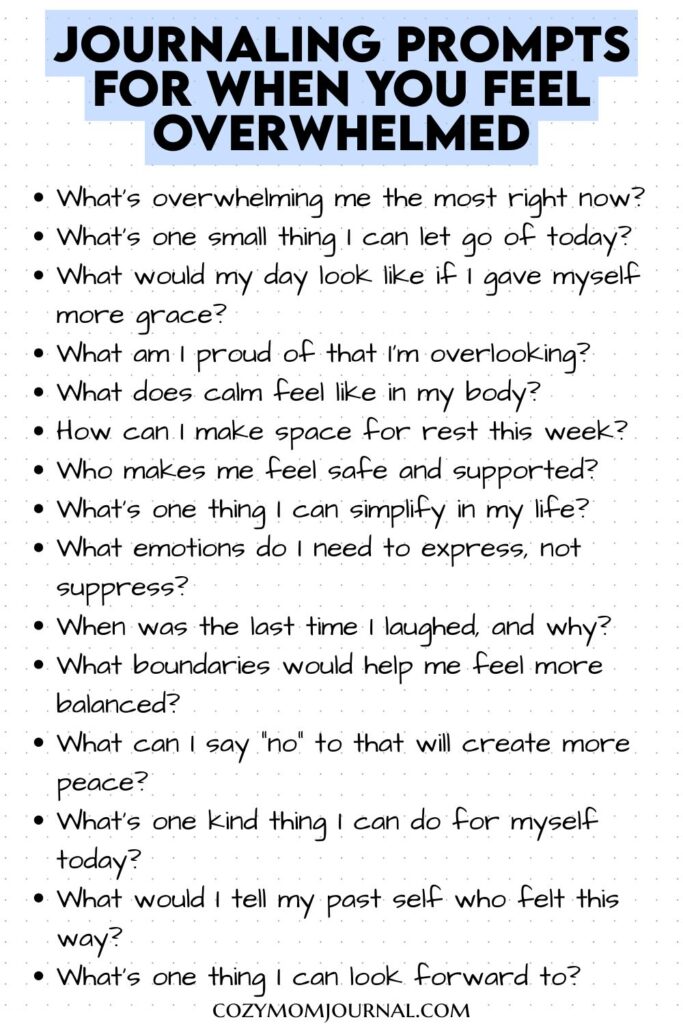 stress relief journaling ideas