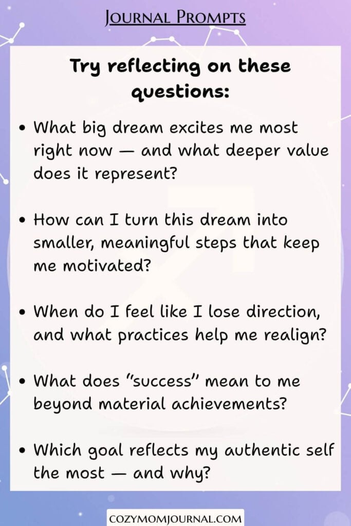 journaling prompts for Sagittarius zodiac sign