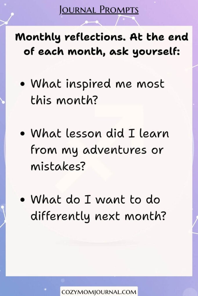 journaling prompts for Sagittarius zodiac sign