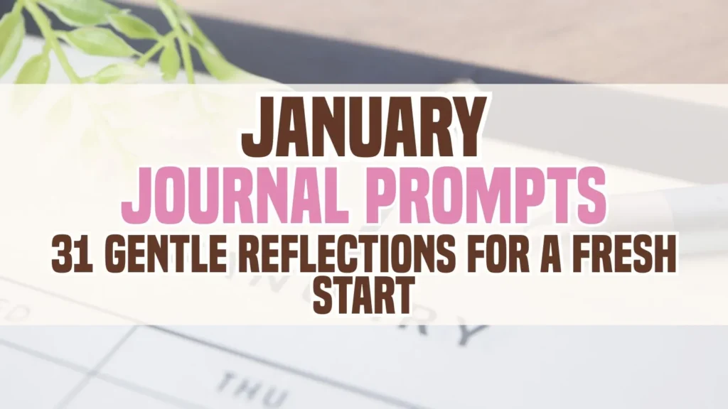 january journal prompts