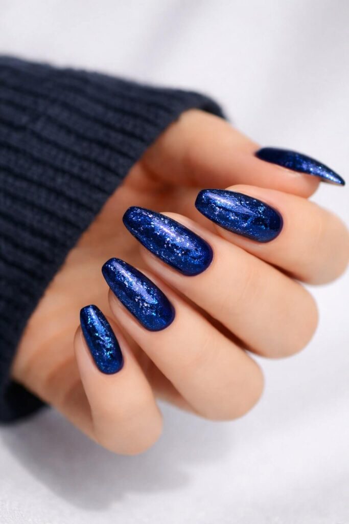 blue nails