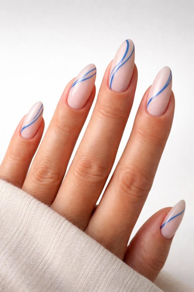 blue nails