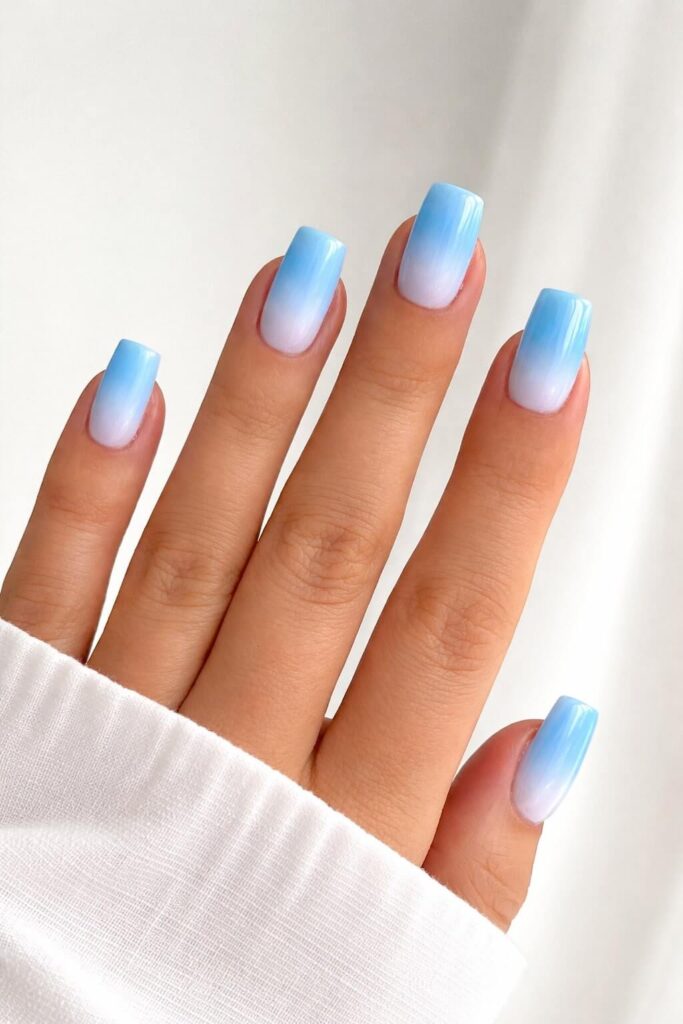 blue nails