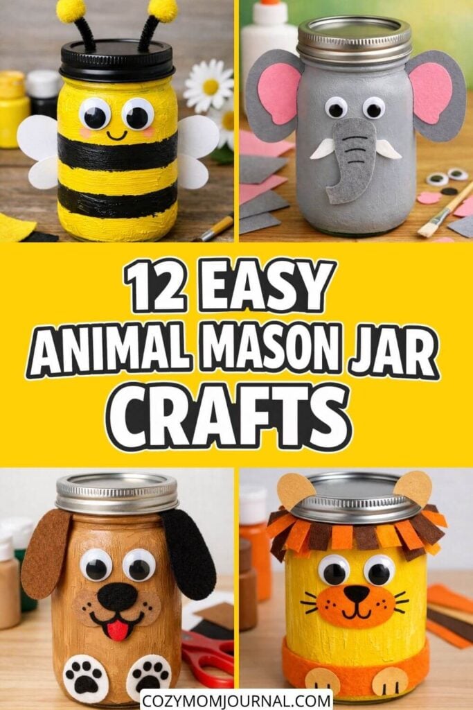animal mason jar crafts