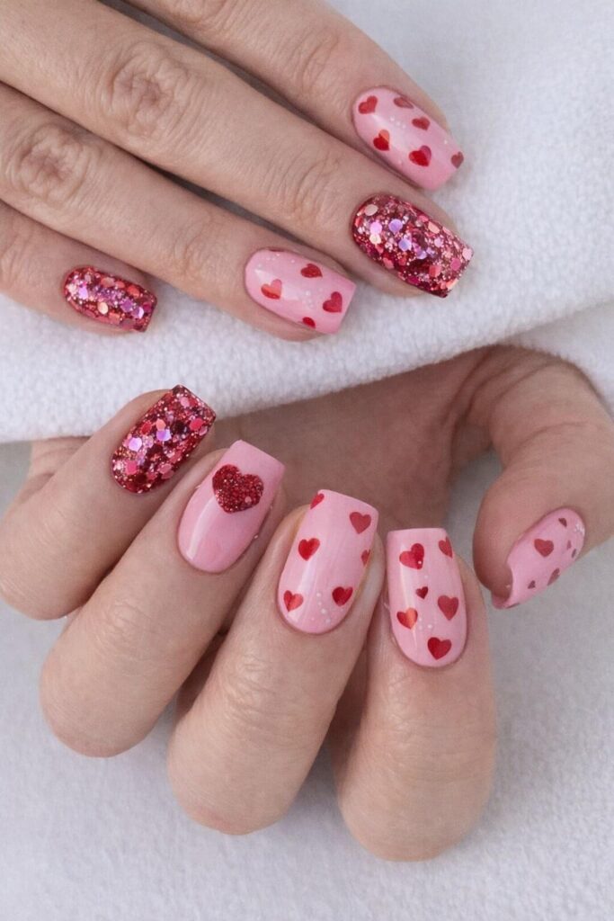 Valentines nails