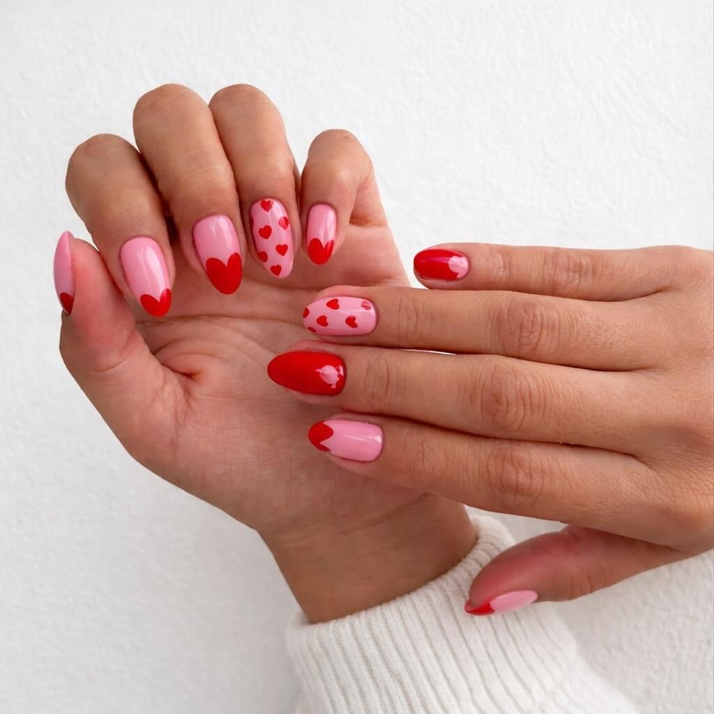 Valentines nails