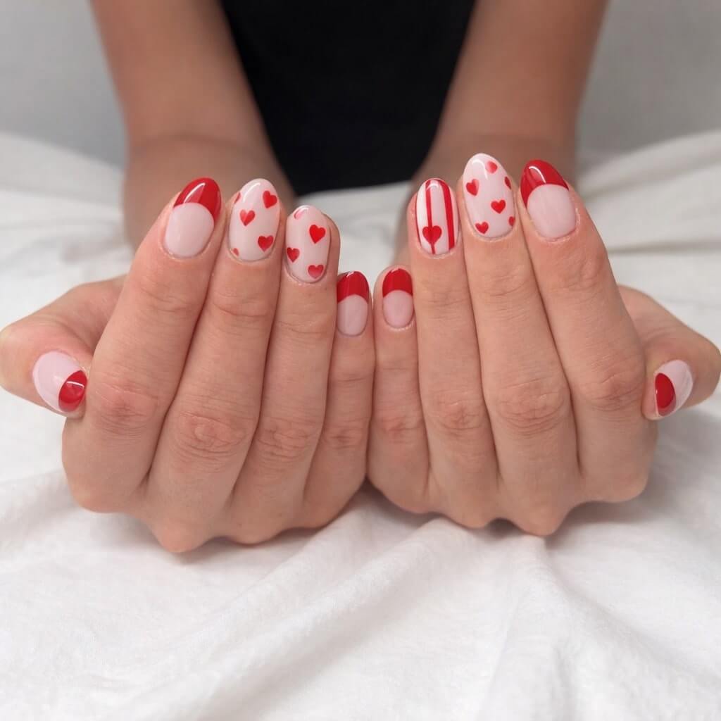 Valentines nails