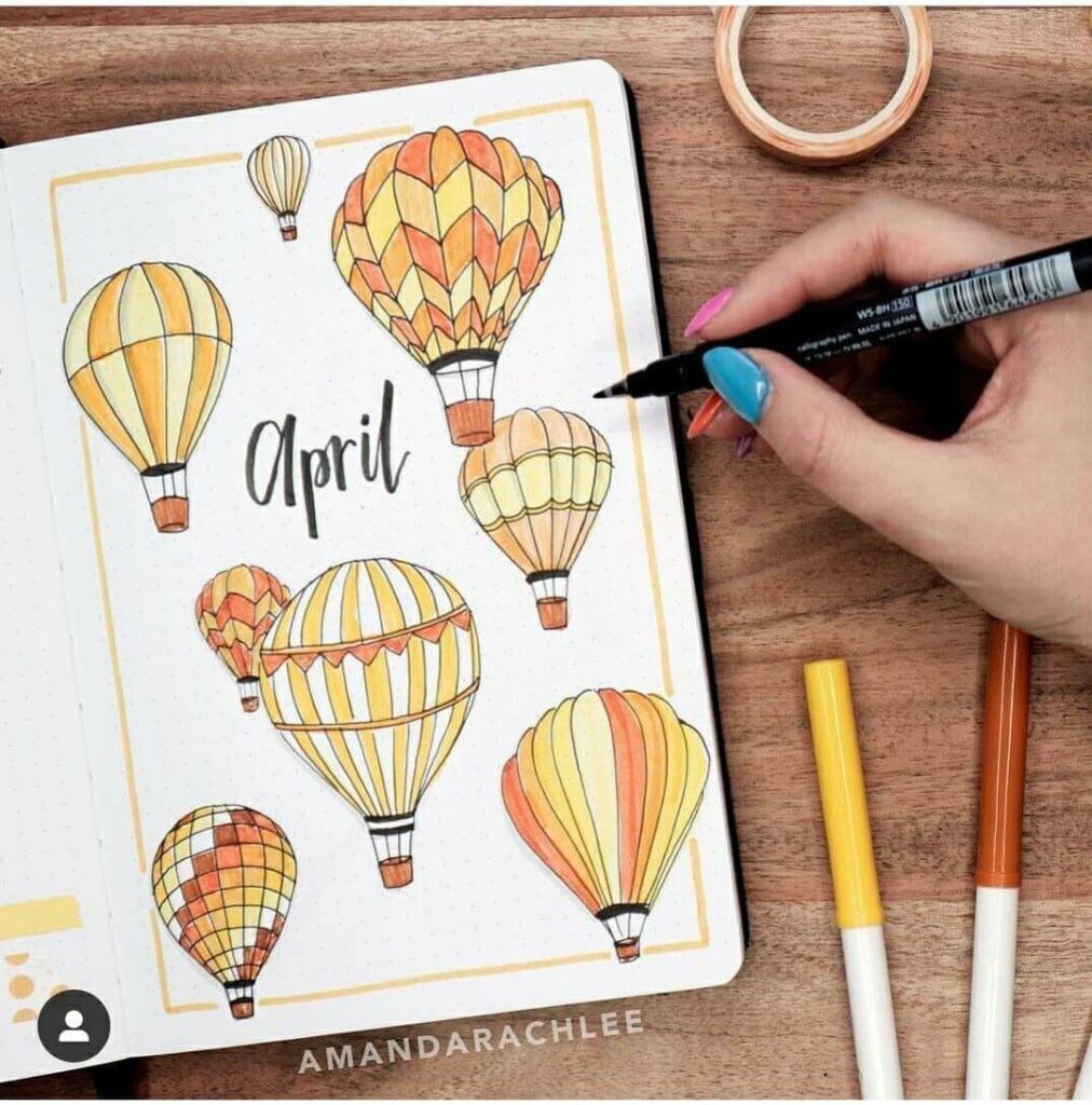 april bullet journal ideas