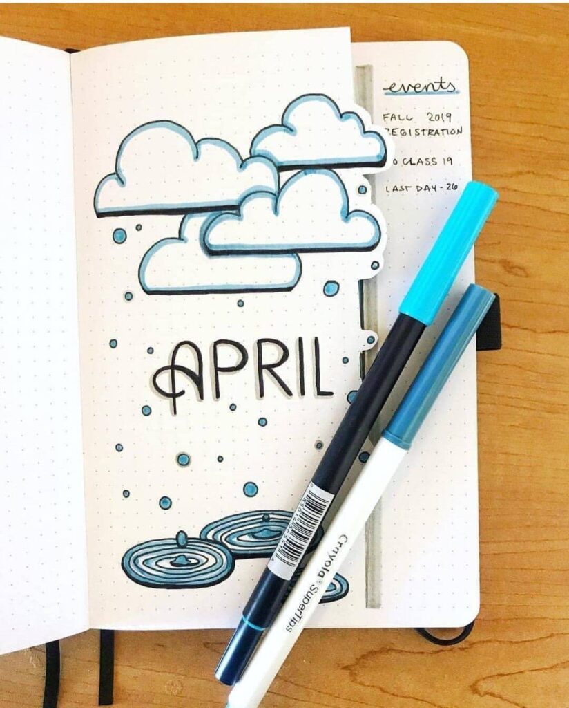 april bullet journal ideas
