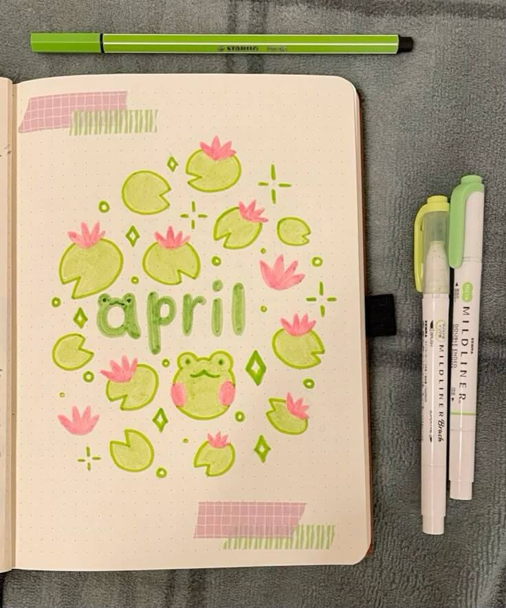 april bullet journal ideas