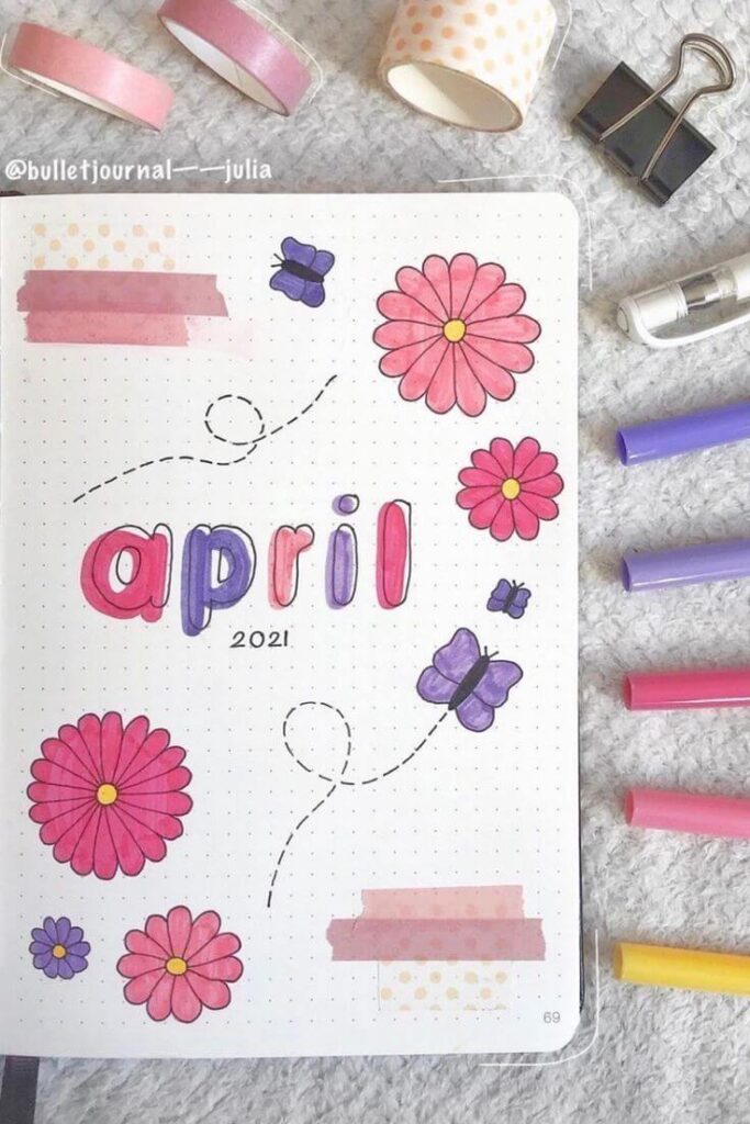 april bullet journal ideas