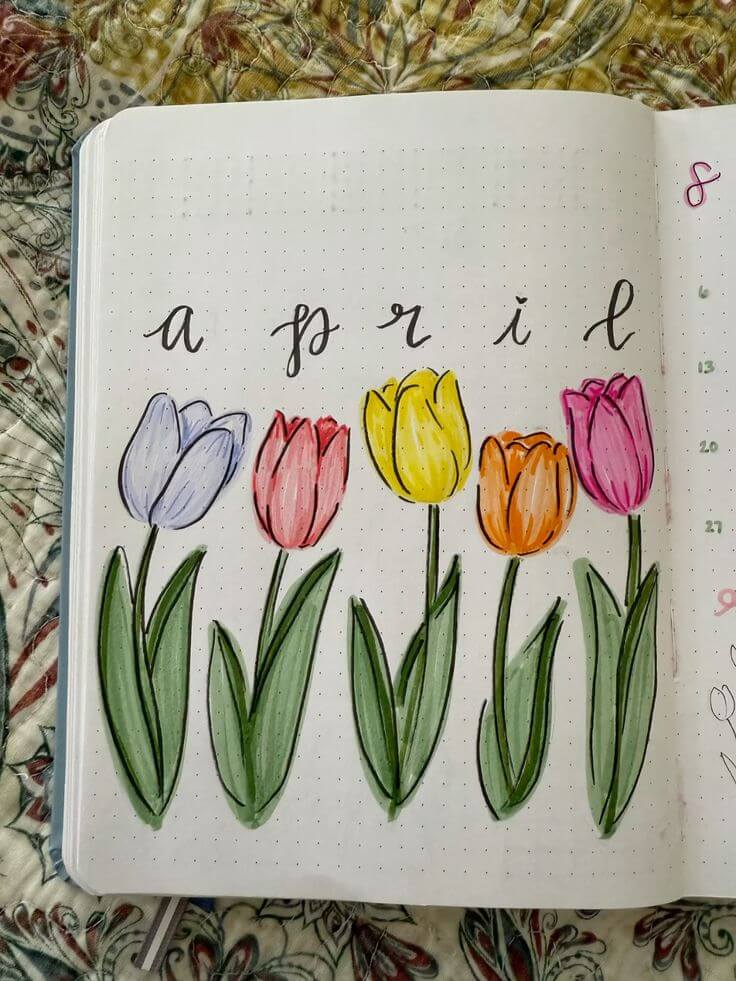 april bullet journal ideas