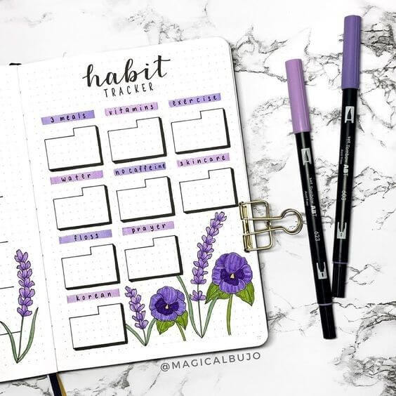 april bullet journal ideas