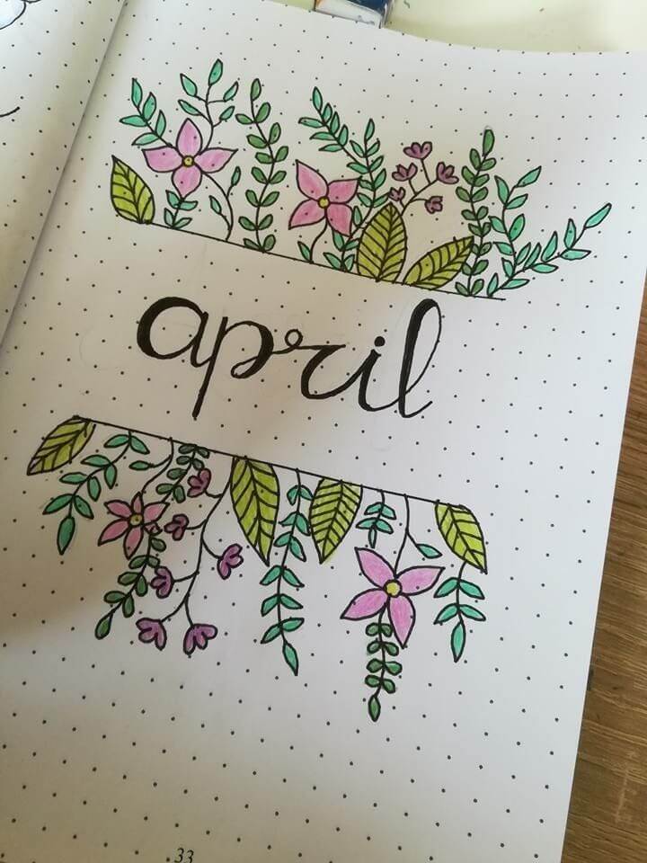 april bullet journal ideas
