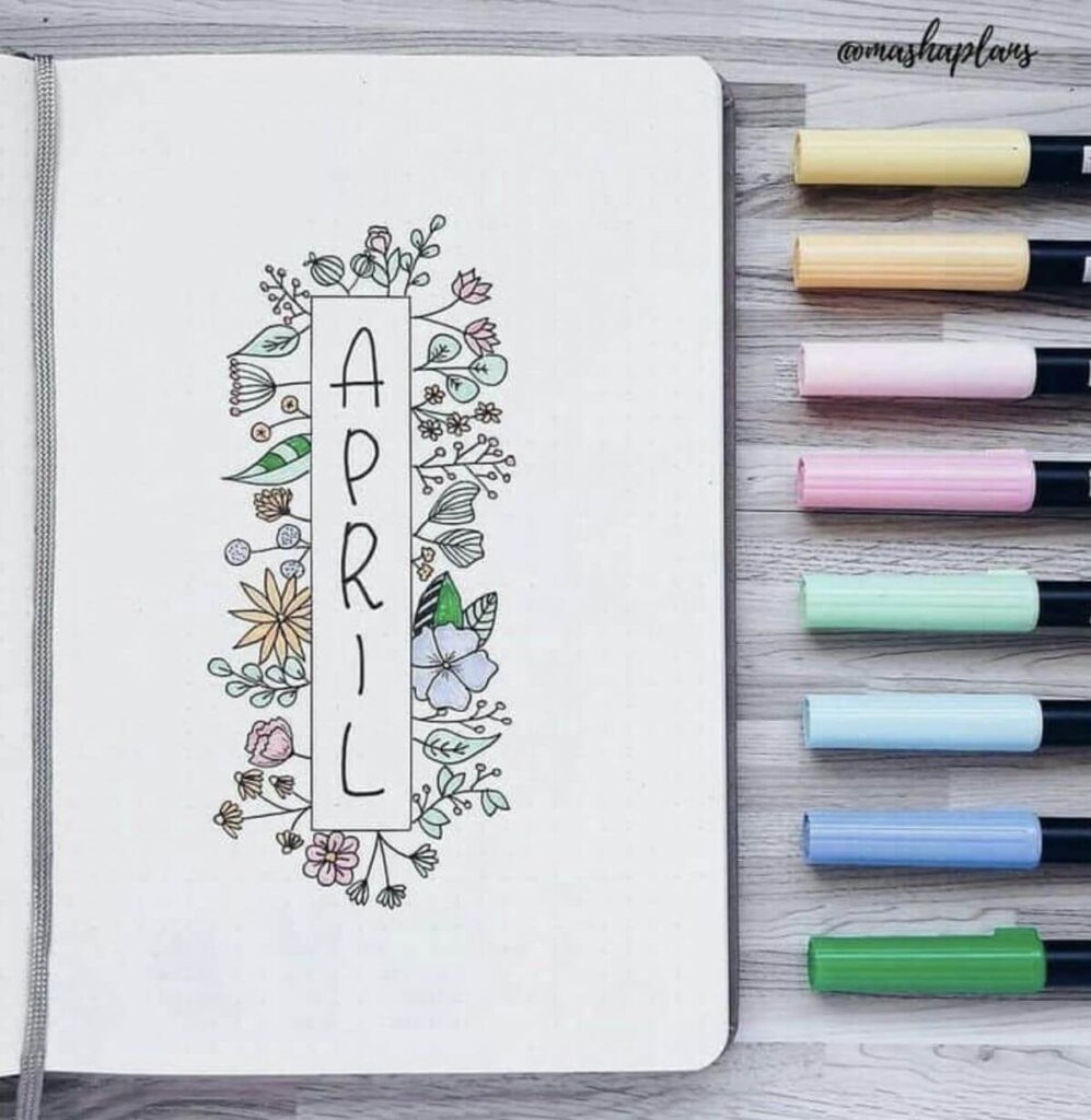 april bullet journal ideas