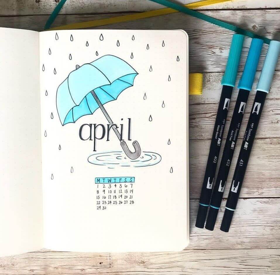 april bullet journal ideas