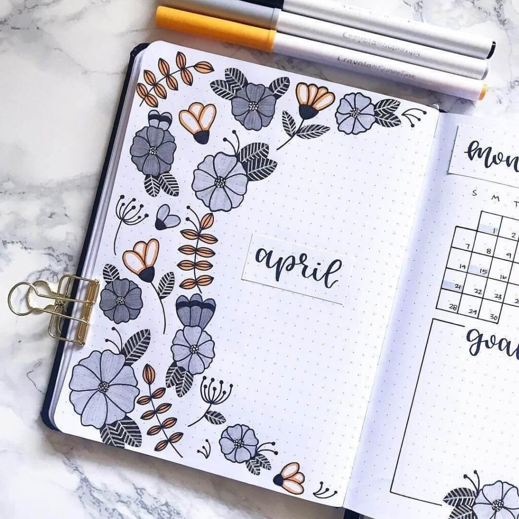 april bullet journal ideas
