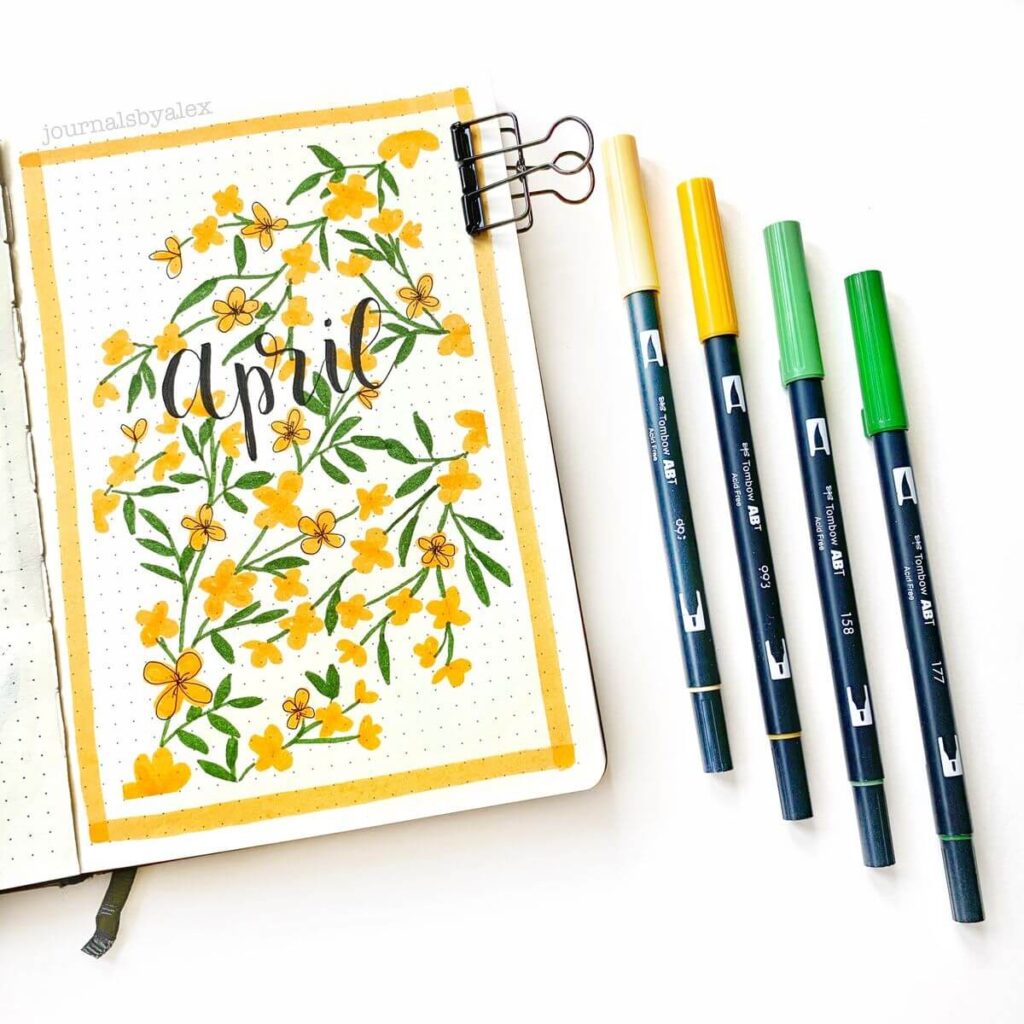 april bullet journal ideas