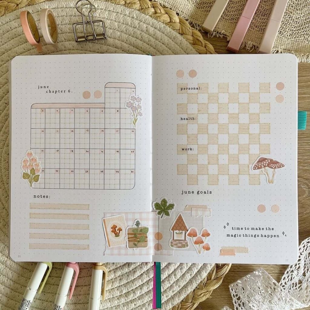 June Bullet Journal Ideas