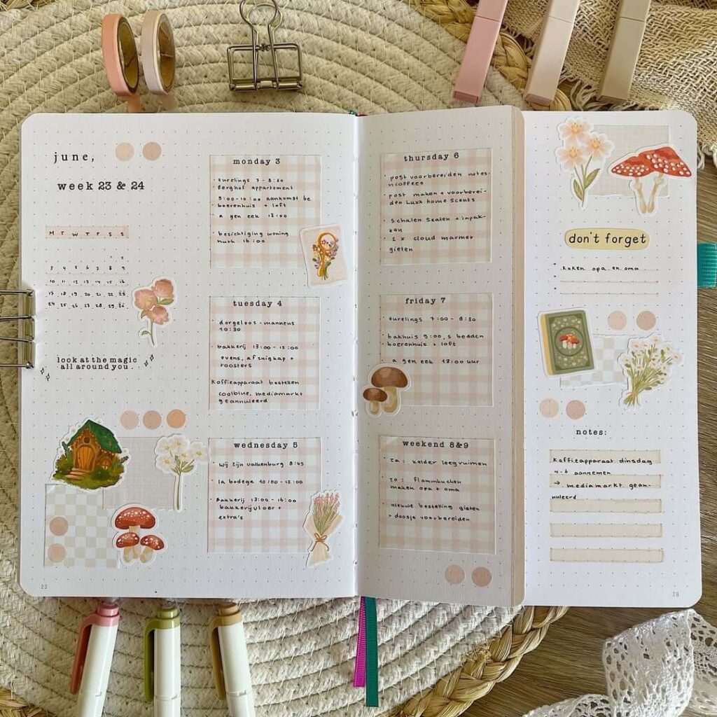 June Bullet Journal Ideas