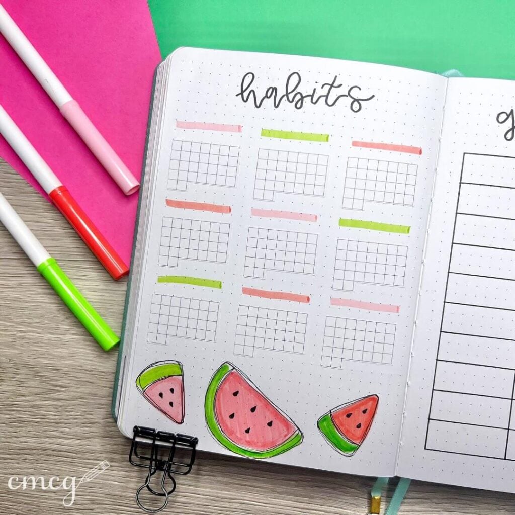 June Bullet Journal Ideas