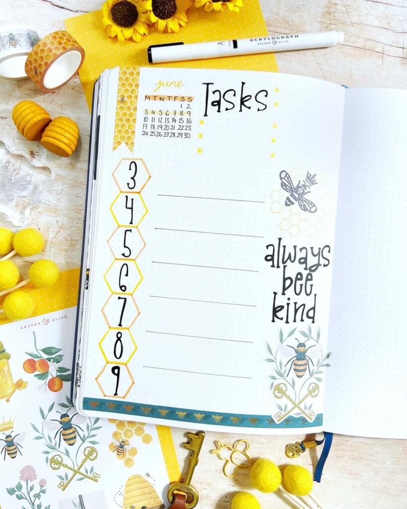 June Bullet Journal Ideas
