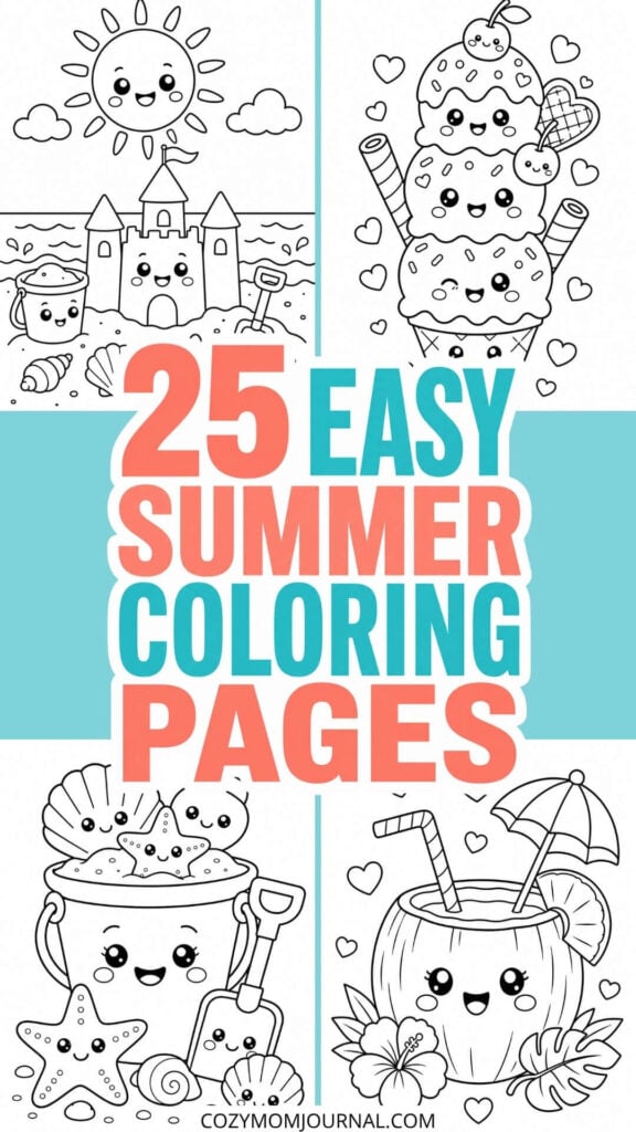 summer coloring pages