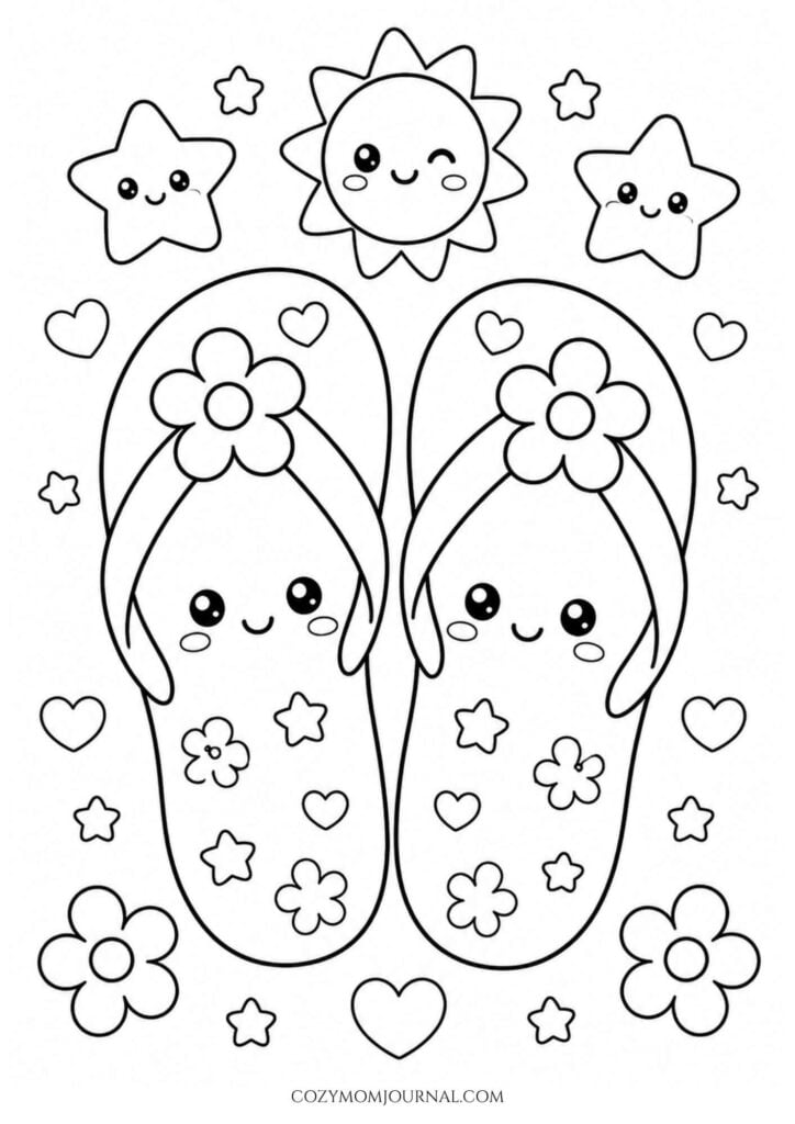 summer coloring pages