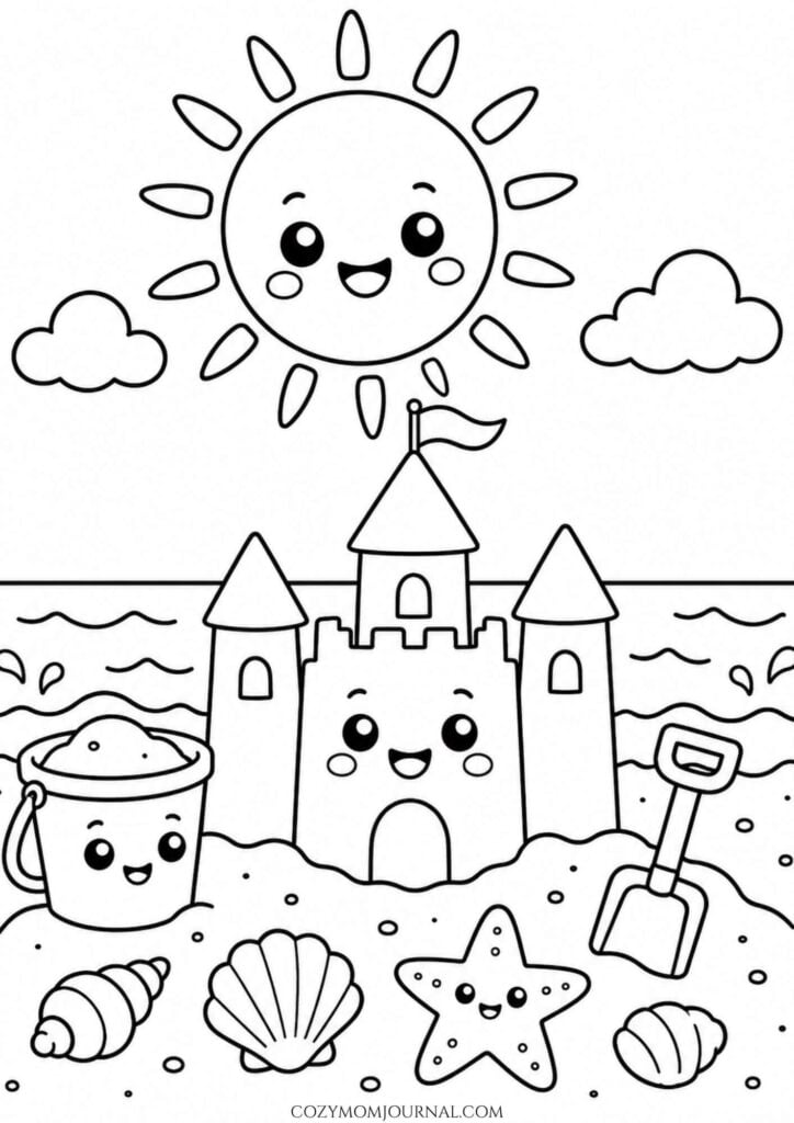 summer coloring pages