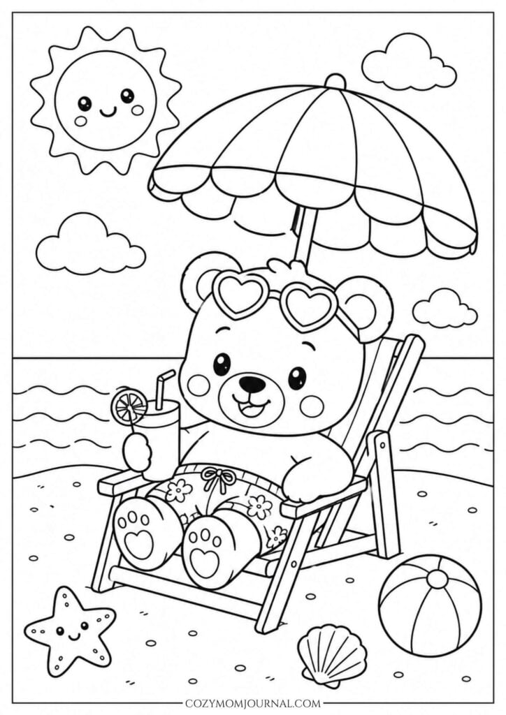summer coloring pages